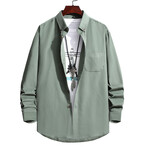 Button-Up Shirt // Light Green (2XL)