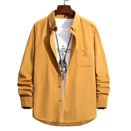 Button-Up Shirt // Yellow (XS)