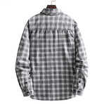 Patterned Button-Up Shirt // Gray (XS)