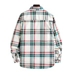 Plaid Button-Up Shirt // Green (M)
