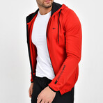Eric Hooded Jacket // Red (S)