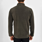 Zip Up Flanneled Jacket // Khaki (2XL)