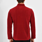 Charles Zip-Up Jacket // Claret Red (S)
