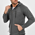 Gabe Hooded Jacket // Anthracite (S)
