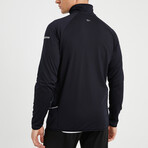 Jason High Collar Sweatshirt // Navy Blue (S)