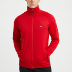 Jason High Collar Sweatshirt // Red (S)