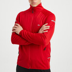 Jason High Collar Sweatshirt // Red (S)