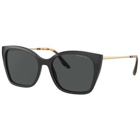 Women's Fashion PR-12XS-1AB5Z1 Sunglasses // Black + Polar Dark Gray
