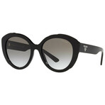Women's Fashion PR-01YS-1AB0A7 Sunglasses // Black + Gray Gradient