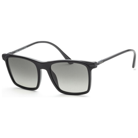 Men's Fashion PR-19XS-07F09G Sunglasses // Black + Gray Gradient