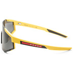 Men's Linea Rossa PS04WS-03W06F-0 Sunglasses // Yellow Rubber + Dark Gray