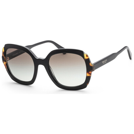 Women's Fashion PR16US-3890A7-54 Sunglasses // Black Medium Havana + Gray Gradient