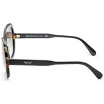 Women's Fashion PR16US-3890A7-54 Sunglasses // Black Medium Havana + Gray Gradient