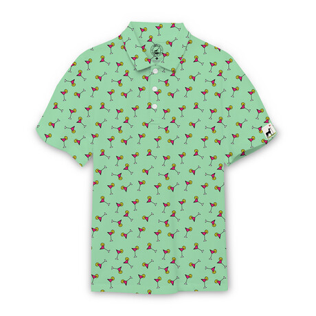 Men's Cocktails & Dreams Golf Shirt // Green (S)