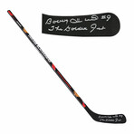 Bobby Hull // Signed Chicago Blackhawks Franklin 48 Inch Full Size Hockey Stick w/The Golden Jet