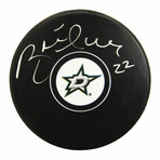 Brett Hull // Signed Dallas Stars Logo Hockey Puck