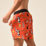 Looney Tunes Swim Shorts // Orange (2XL)
