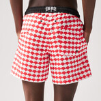Pattern Print Swim Shorts // Powder (L)