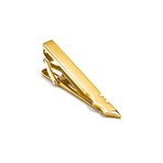 Bat Crafted Tie Clip // Gold