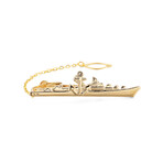 Tanker Crafted Tie Clip // Gold