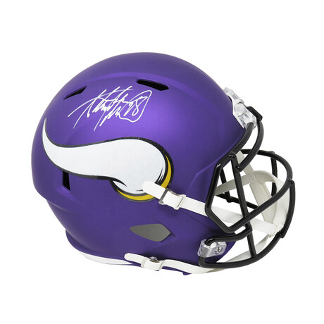 Adrian Peterson // Signed Minnesota Vikings Riddell // Full Size Speed Replica Helmet
