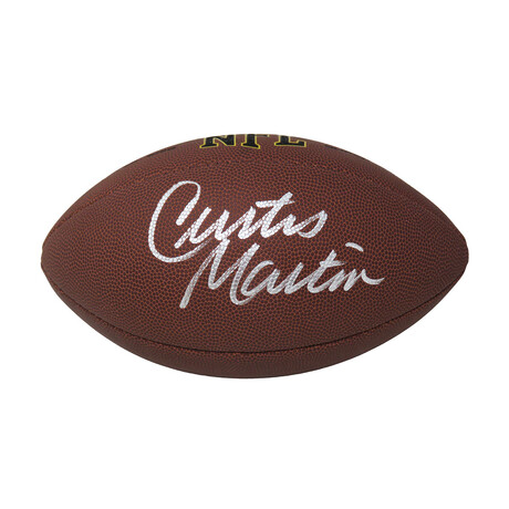 Curtis Martin // Signed Wilson Super Grip Full Size NFL Football