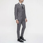 Eric 2-Piece Striped Suit // Dark Gray (Euro: 48)