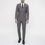 Eric 2-Piece Striped Suit // Dark Gray (Euro: 48)