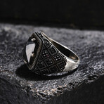 Black Zircon Square Desing Ring (9)
