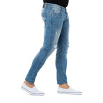 Distressed Men's Fashion Jeans // Light Stone (30WX30L)