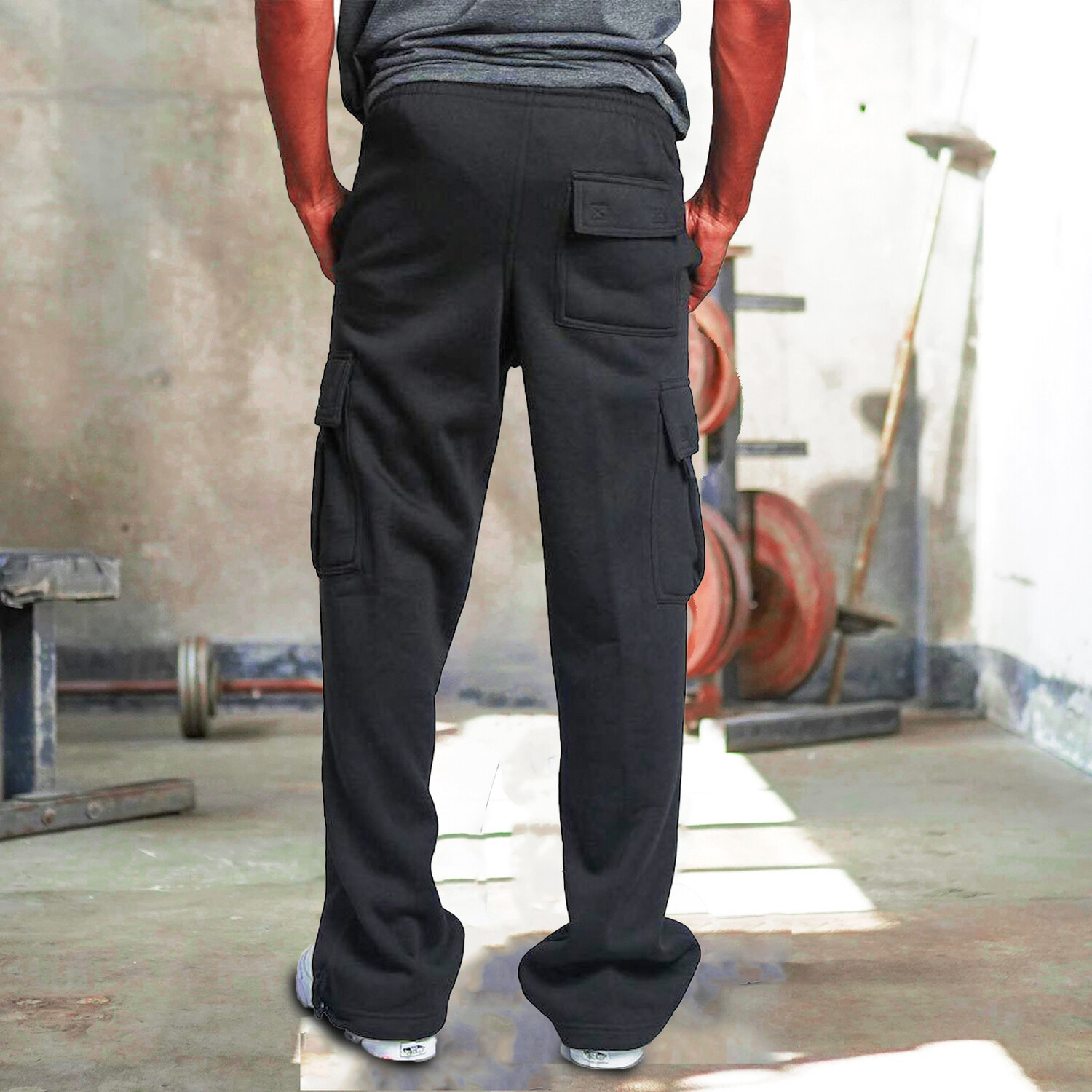 Wide Leg Joggers // Black (L) - Amedeo Exclusive Joggers - Touch of Modern