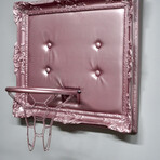 Framed Hoop // Pink (20"W x 16"H x 1"D)