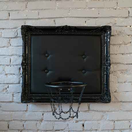 Framed Hoop // Black (20"W x 16"H x 1"D)