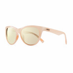 Revo // Women's Barclay Polarized Cat Eye Sunglasses // Blush + Tan // New