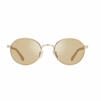 Men's Riley Round Aviator Sunglasses // Gold + Champagne // Store Display