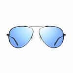 Unisex Metro Aviator Sunglasses // Chrome + Bluewater // Store Display
