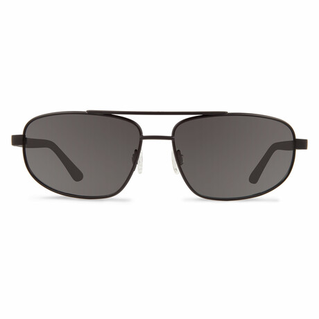 Men's Nash Aviator Sunglasses // Satin Black + Graphite // Store Display