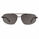 Men's Nash Aviator Sunglasses // Satin Black + Graphite // Store Display