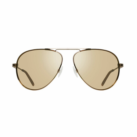 Revo // Unisex Metro Aviator Sunglasses // Gold + Champagne // New