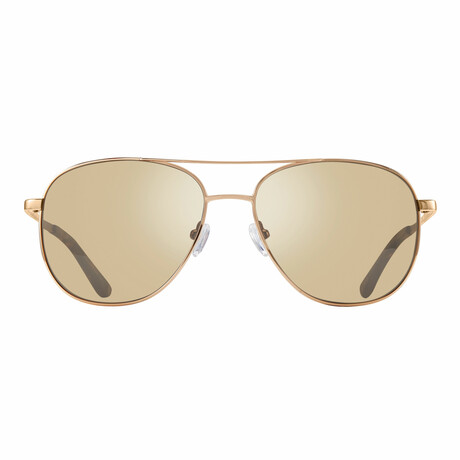 Revo // Unisex Maxie Aviator Sunglasses // Gold + Champagne // New