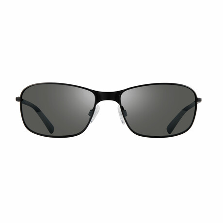 Men's Decoy Rectangle Sunglasses // Black + Graphite // Store Display