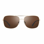Men's Summit Aviator Sunglasses // Gold // Store Display