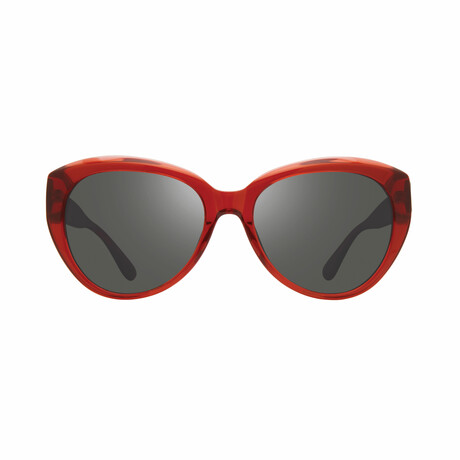 Women's Rose Cat Eye Sunglasses // Red // Store Display