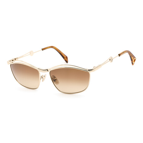 Women's LNV111S Sunglasses // Gold + Gradient Caramel