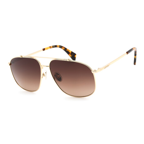 Men's LNV110S Sunglasses // Gold + Gradient Brown