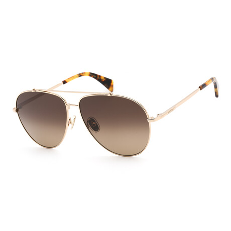 Men's LNV113S Sunglasses // Gold + Gradient Brown