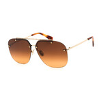 Men's LNV108S Sunglasses // Gold + Brown Orange