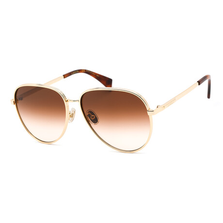 Men's LNV107S Sunglasses // Gold + Gradient Brown