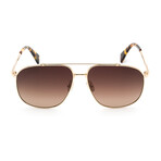 Men's LNV110S Sunglasses // Gold + Gradient Brown