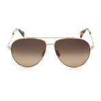Men's LNV113S Sunglasses // Gold + Gradient Brown